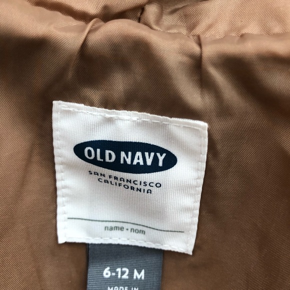 OLD NAVY Toddler girl camel hair bow ruffle pea coat - Picture 6 of 10